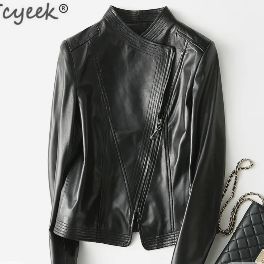 Women's leather jacket